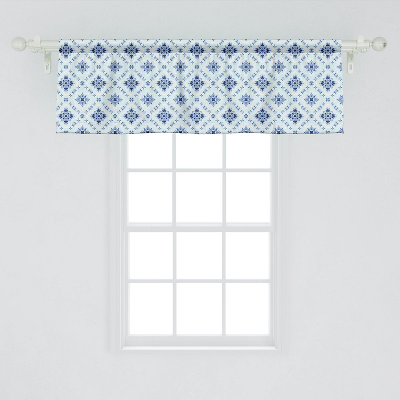 Ensemble de 2 cantonnières Ambesonne Azulejo, L 54 po x L 12 po