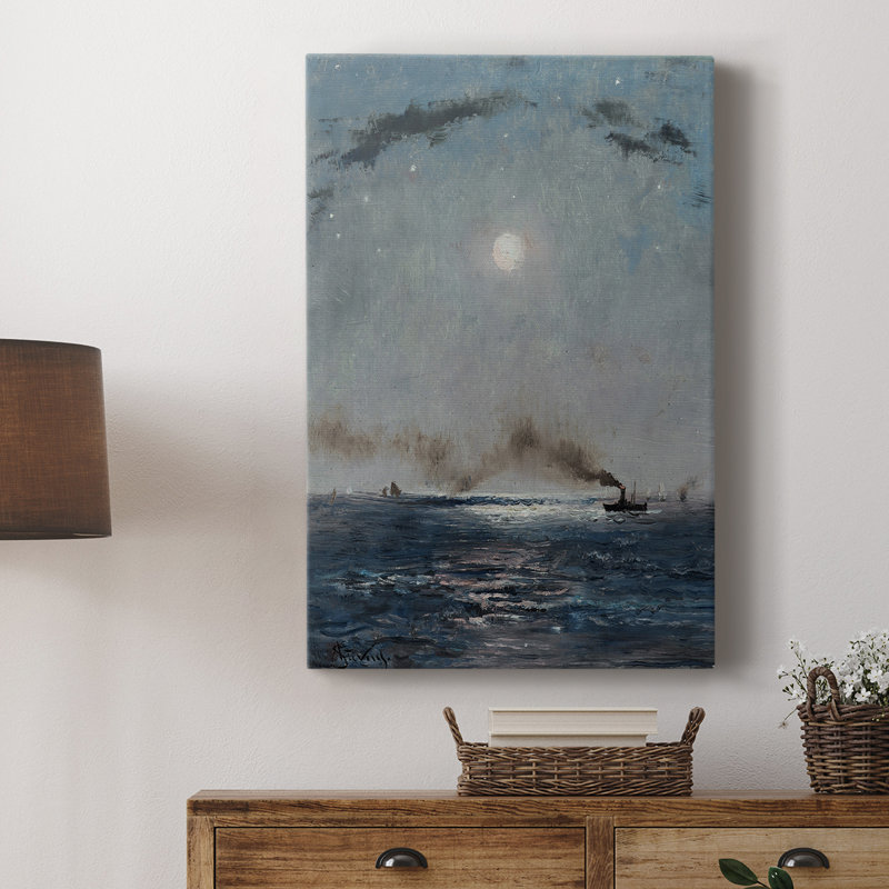 Paysage rétro Cxxvi - Cavas enveloppés de galerie, H 12 po x l 8 po
