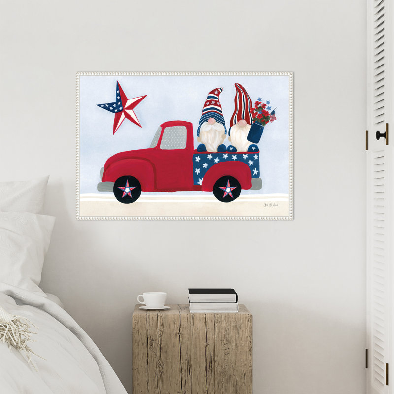 «American Gnome II» par Yvette St. Amant, reproduction d'art sur toile encadrée, H 23 po x l 33 po