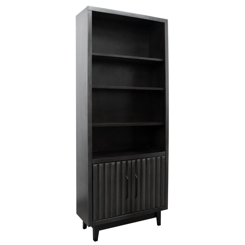 Bibliothèque haute, aucun assemblage requis, Noir
