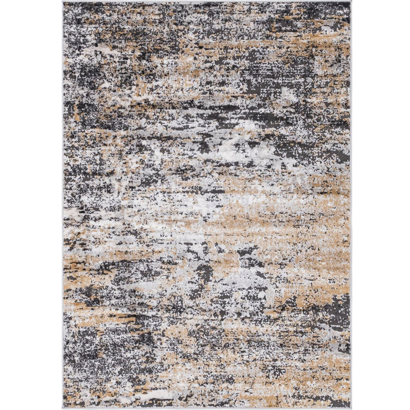 Abstract Indoor Rug, Rectangle 4' x 6'