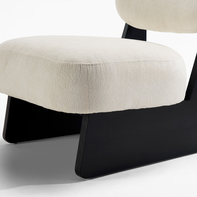 Chaise d'appoint Meir Chinille, Chenille beige