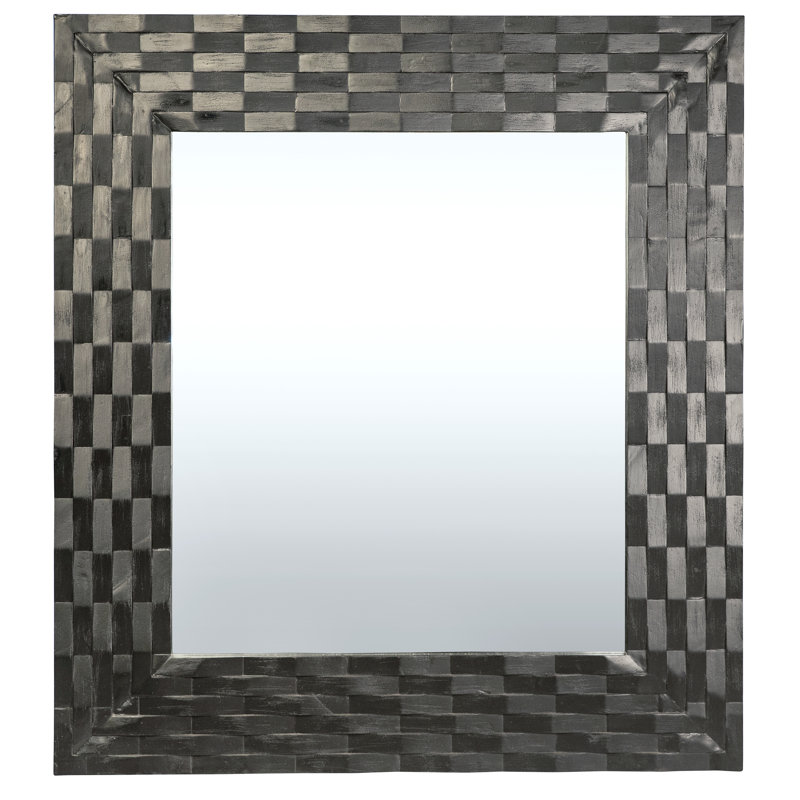 Salcedo Solid Wood Rectangle Mirror