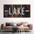 " Lake Direction Sign Multi Piece Canvas Print " 3 - Pieces-93060822