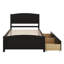 Twin Size Platform Bed With 2 Storage Drawers, Platform Bed With Headboard & Wooden Slats Support-1413304241