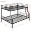 Lit double superposé au-dessus de grand lit double en métal-1326545931