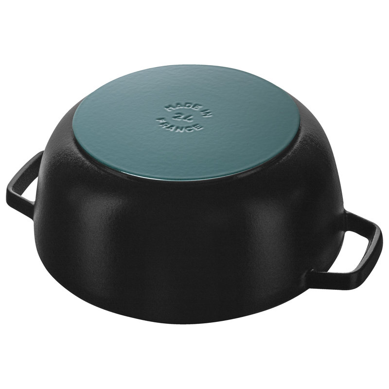 Staub Cast Iron 3.75-Qt Essential French Oven With Dragon Lid - Matte Black