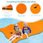 Floating Water Mat Pool Roll-up Floating Mattress W/ Rolling Pillow