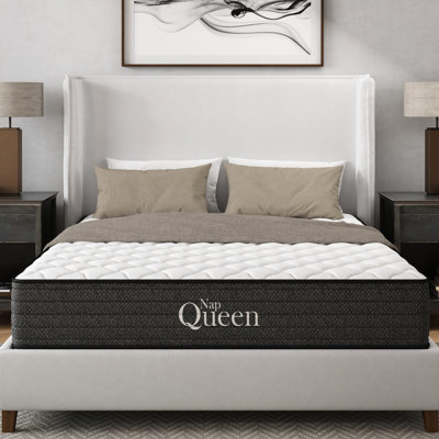 Cooling Gel 12 Inch King Mattress, For Back And Hip Support, Relief, Low Motion Transfer, Water , - Us , Grey White Design, Memory Foam Core, + Spring Build, Compatible With Adjustable Bed Frame