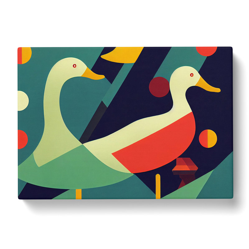 Ducks Abstract Vol.2 - Wrapped Canvas, 40cm H x 60cm W x 3cm D