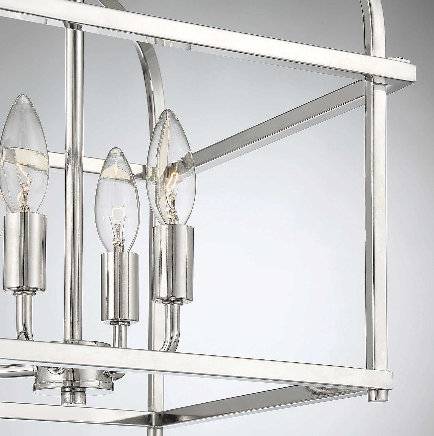 Condor 4-Light Semi Flush Mount, Polished Nickel