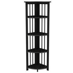 51" H x 12.5" W x 12.5" D Corner Shelving Unit