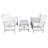 Calhoun 4-Person Solid Wood Patio Seating Group-652725551