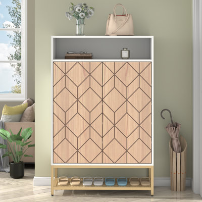 24 Pair Shoe Storage Cabinet