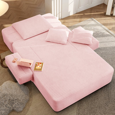 Chaise longue avec 3 coussins et pochette de rangement