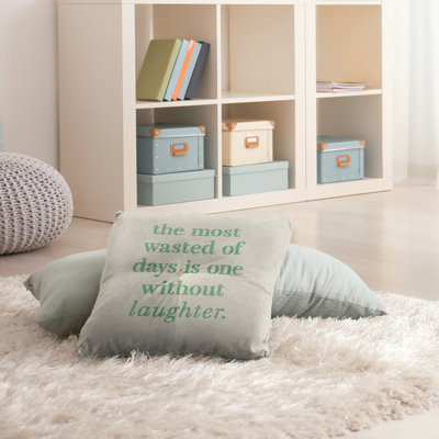 Laughter Throw Pillow