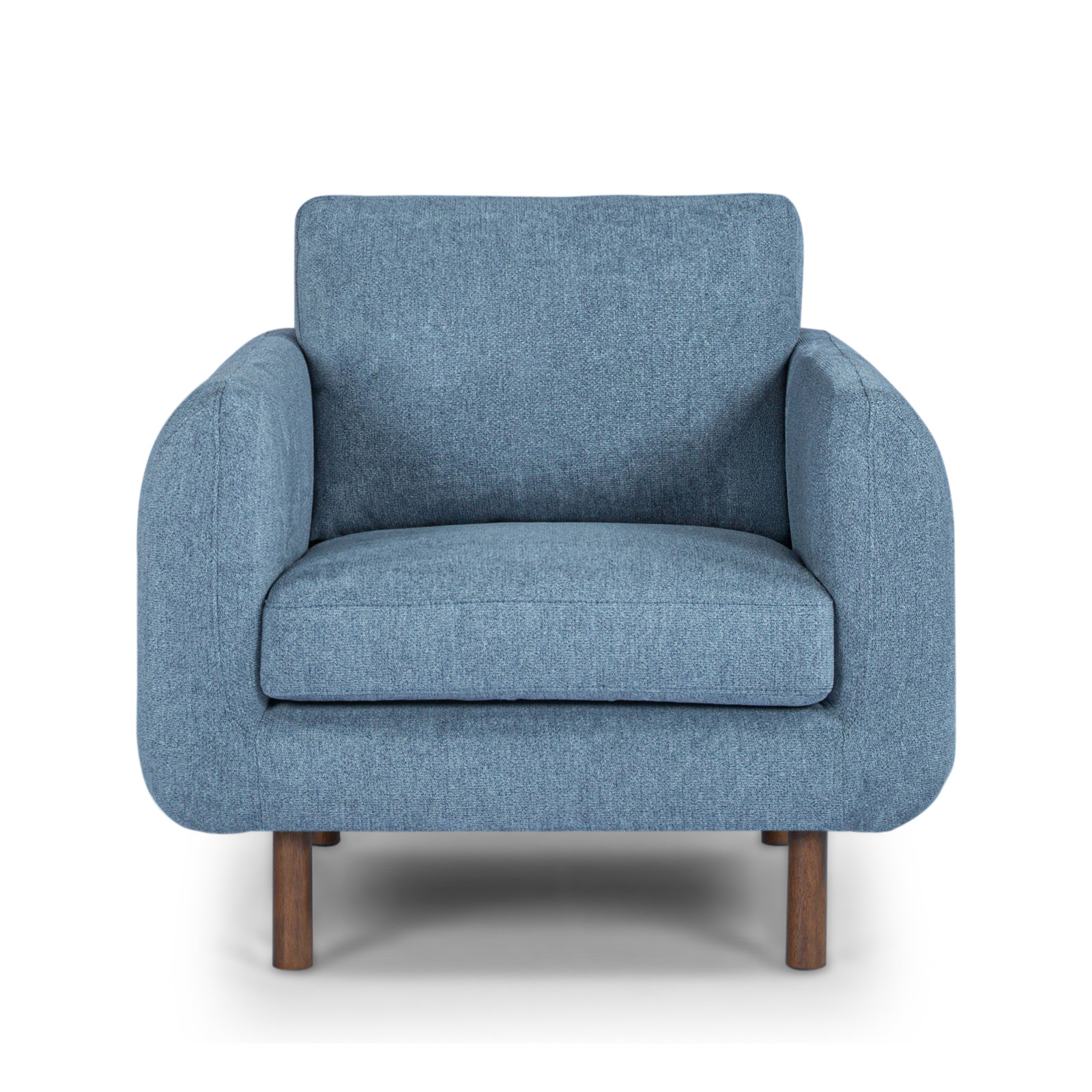 Leno Upholstered Armchair, Angel Sky Blue Performance Chenille
