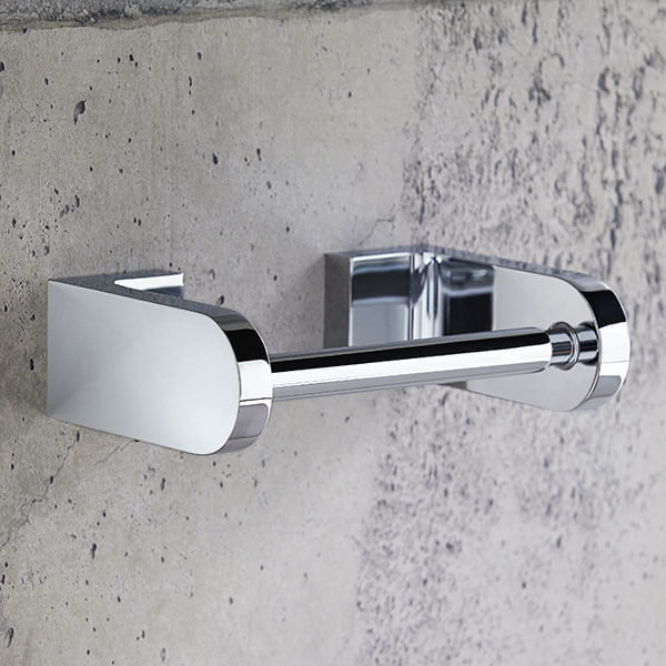 Equility Tissue Wall Mount Toilet Paper Holder, Polished Chrome