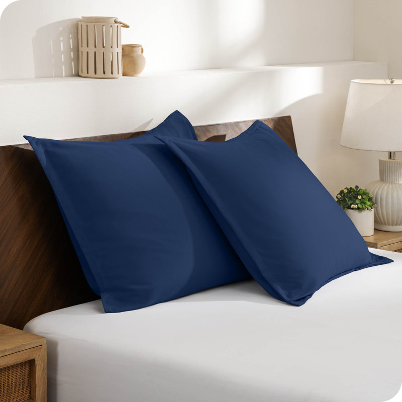 Ultra-Soft Pillow Sham Set, Dark Blue, Euro