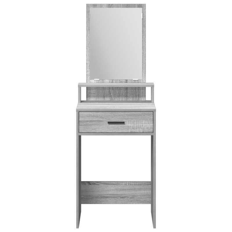 Engineered Wood, Mirror 50 X 41 X 140 Cm Mirror, Grey Sonoma