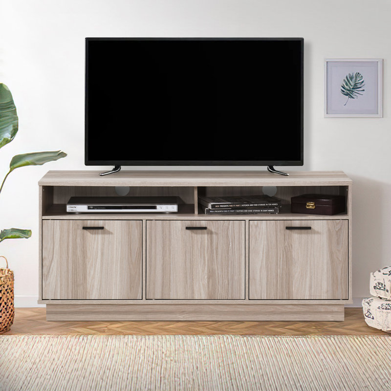 47.24 In. Wood TV Stand With 3 Storage Cabinets Fits TV's Up To 55 In., Tender