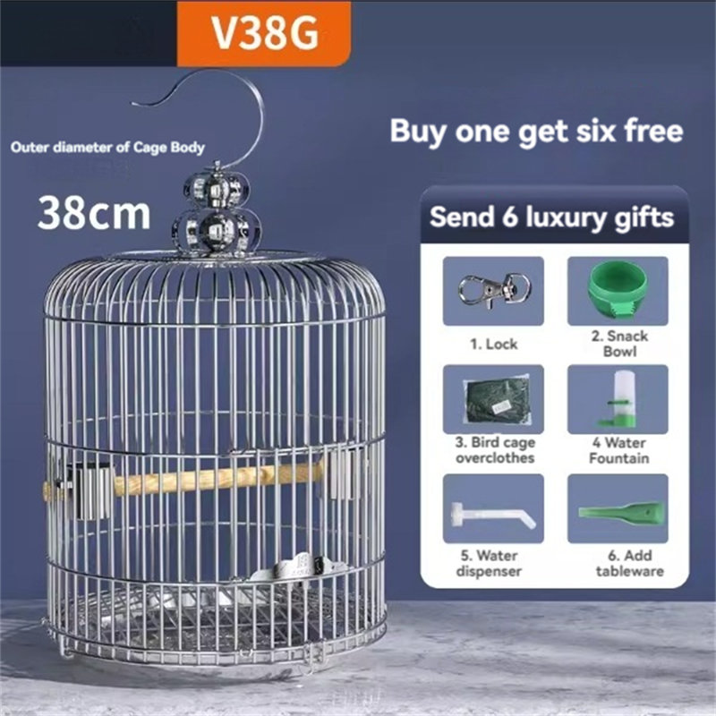 Cage à oiseaux Becontree, H 24,4 po x l 14,96 po x P 14,96 po