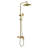 Nanterre Solid Brass Luxurious Exposed Gold Bathroom Shower Set