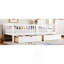 Lit plateforme simple TG avec garde-corps pleine longueur, lit plateforme pour enfants avec tiroirs de rangement, tête de lit enfantine et mignonne-784803795