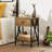 Alameen 22" Tall Nightstand, End Side Tables with Storage Drawer and Open Wood Shelf for Bedroom-2103405310