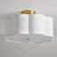 Plafonnier semi-encastré en tissu 3 lumières Tekamah-59112955-59518745