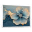 Marbre de geramium abstrait Irmtraut en bleu doré I - art mural en marbre-319245636-319245646-319245649