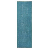 Blue Samsara Wool Runner - 3'7" x 11'7"