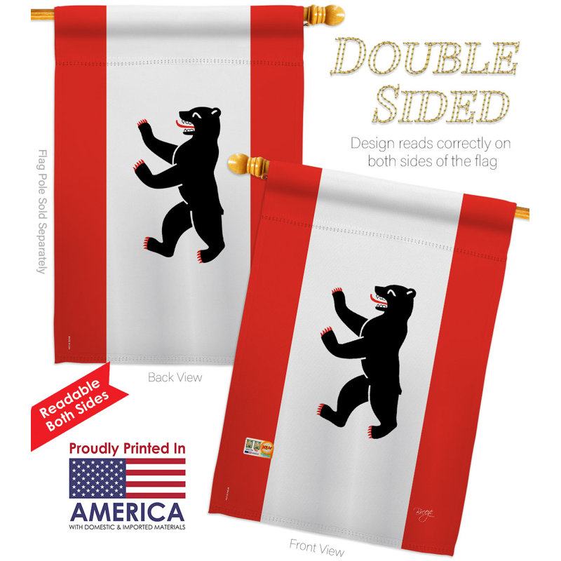 Drapeau de maison en polyester 2 faces 3 pi 3 po x 2 pi 3 po Home Decor