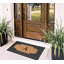 Tapis de porte d'extérieur antidérapant naturel 23 pi x 38 po à motif de coco naturel Alha-1510301721