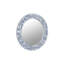 Miroir rond 34 po Blue Leaf-287655249