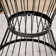 Powder-Coated Iron Side Table with Hourglass Shape & Open Cage Design