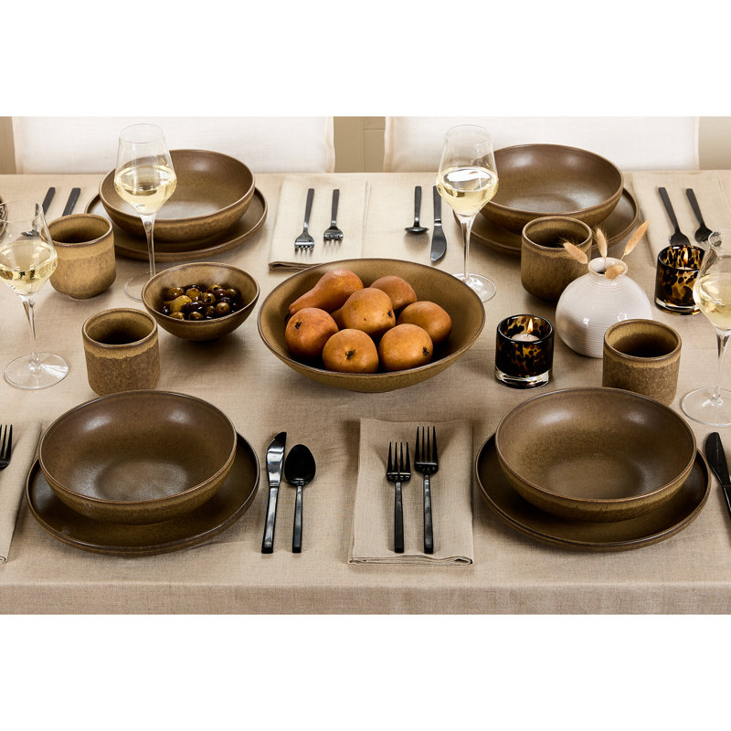 100% Pure Linen Tablecloth - Fete, Natural, 132" L x 60" W