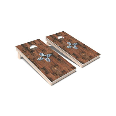 Ensemble de cornhole tout temps en drapeau du Nouveau-Mexique
