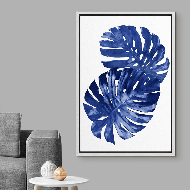 Peinture sur toile, cadre flottant, Blanc, H 24 po x l 36 po x P 1,5 po