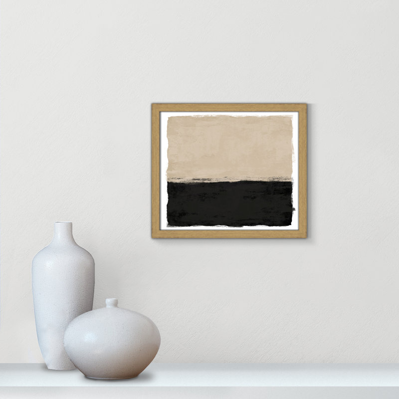 Clair de lune II - Version paysage par Natalie Carpentieri, Grain de bois naturel, L 15 po x H 13 po, Impression encadrée