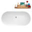 Baignoire autoportante 59 "avec drain interne Streamline-101686931