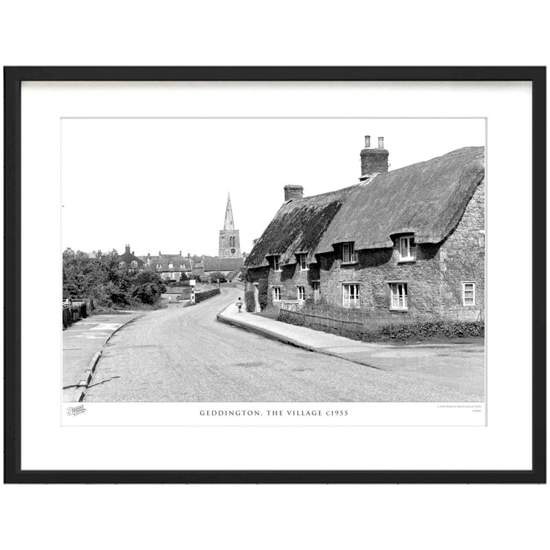 Geddington, The Village C1955 by Francis Frith - Single Picture Frame Print, 60cm H x 80cm W x 2.3cm D