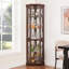 Armoire décorative avec tablettes et porte en verre-2119656548-2129819756