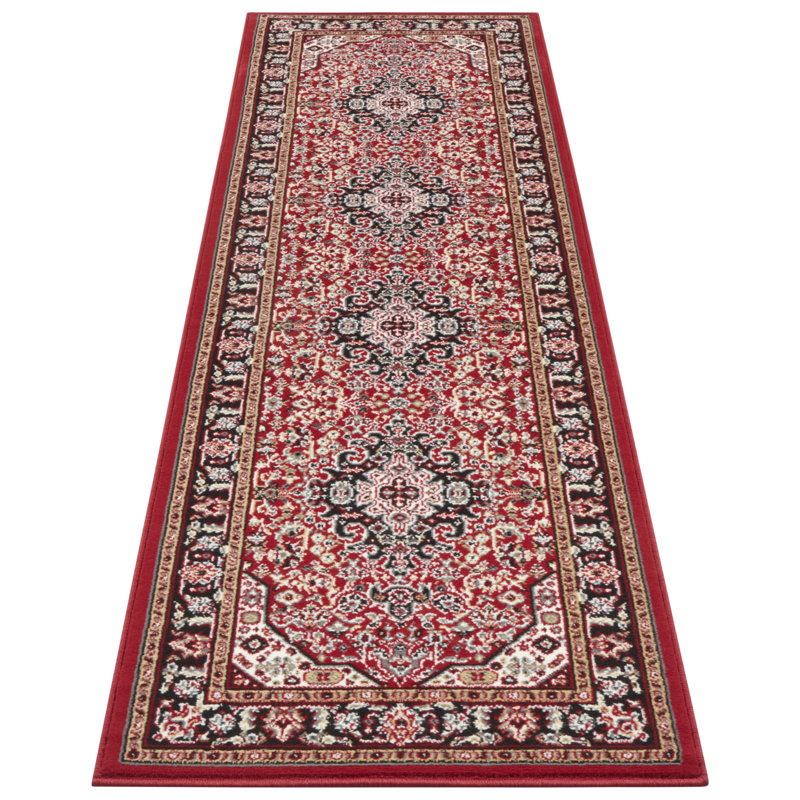 Skazar Isfahan Tufted Red Rug, Runner 80cm x 250cm