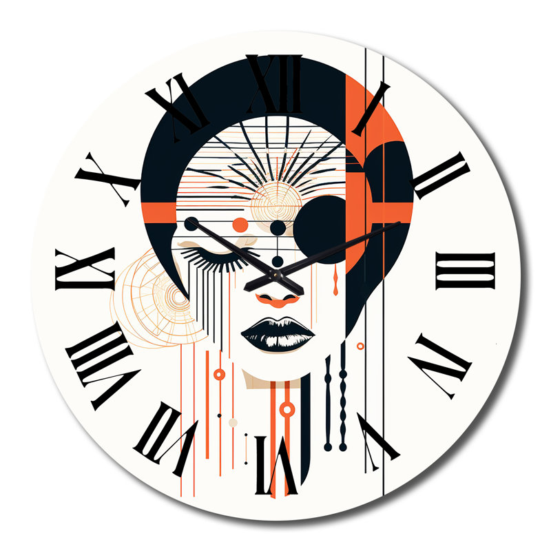 Horloge murale en métal, Grand