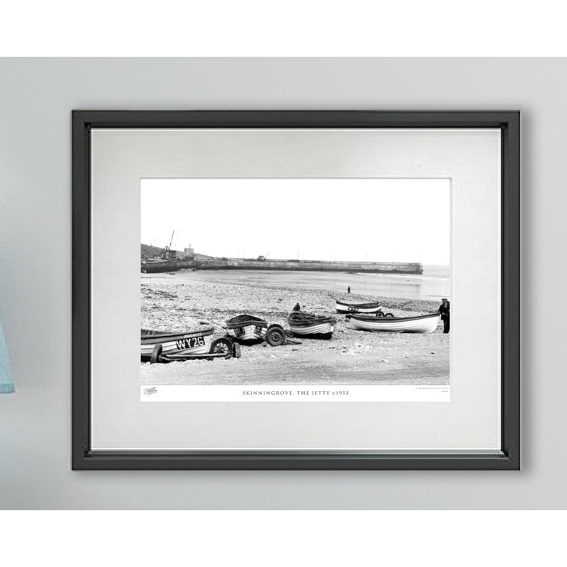 Skinningrove, The Jetty C1955 - Single Picture Frame Print, 40cm H x 50cm W x 2.3cm D