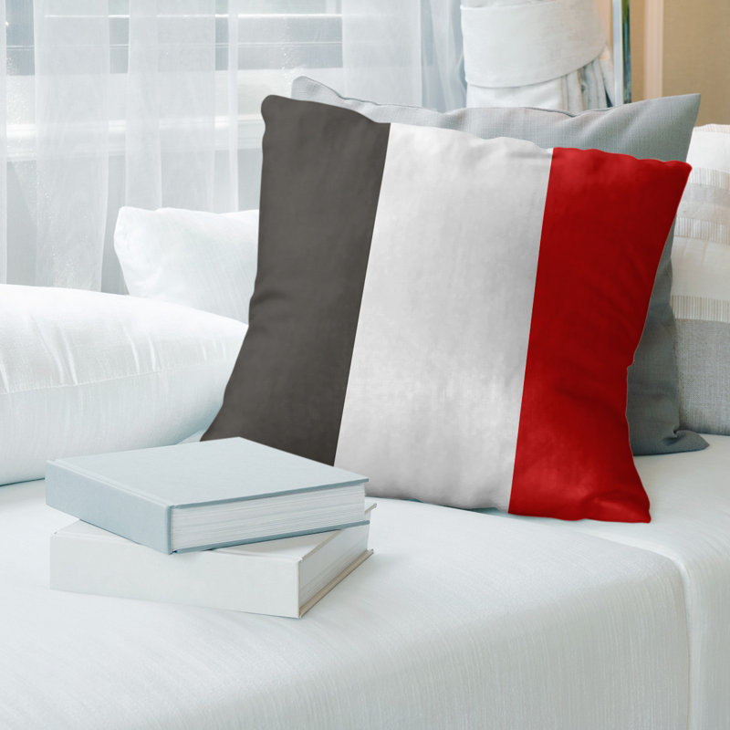 Housse de coussin, 14 po x 14 po, Blanc, Polyester filé
