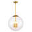 3 - Light Natural Brass Sphere Pendant