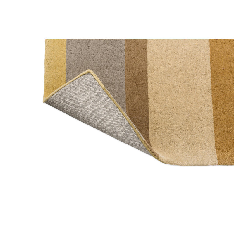 Hand Tufted Wool Striped Area Rug in Earth, Rectangle 4'7" x 6'7"