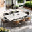 Jassel 70.87'' Rectangular White Sintered Stone Dining Table